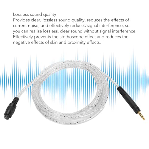 Silver Plated Detachable Headphone Replacement Cable with 2.5mm, 3.5mm, 4.4mm Plugs for HD518 HD558 HD598 HD569 HD579 HD599 — Lossless Sound, TPE Jacket, Gold - Plated C