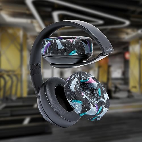 WC SweatZ Studio - Patented Covers for Beats Studio 3 (A1914) & 2 (B0500) | Made by Wicked Cushions | Made with Premium Silicone | Also fits B0501 | 90's Black - color: 90's Black