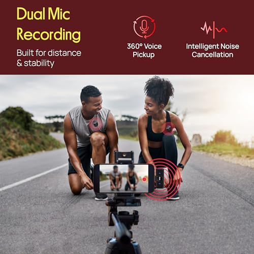 Pyle Wireless Lavalier Microphone System | Noise-Canceling Clip-On Mic with Magnetic Mount, 8H Battery, Charging Case, Windscreens | USB-C Plug & Play for Vlogging, Interviews, Streaming & Podcasts - style: USB-C