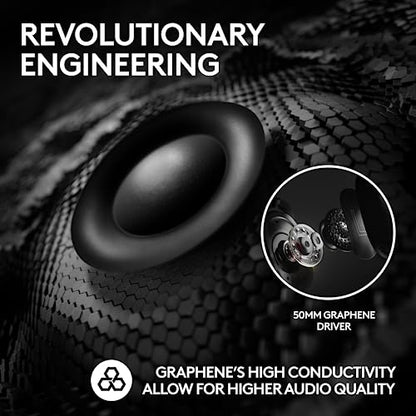 Logitech G PRO X 2 Lightspeed Wireless Gaming Headset - Black | Bluetooth/USB/3.5mm Aux for PC, Detachable Boom Mic, DTS:X 2.0—7.1 Surround, 50mm Graphene Drivers - color: Black