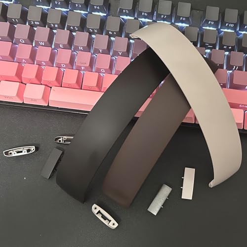 Studio Pro Headband & Hinge Replacement for Beats Studio Pro Headphone, Durable Repair Kit Metal Folding Hinge Headband Parts Set（Black）