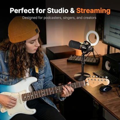 MAONO Desktop Mic Stand for PD200W/PD200X Microphone – Height Adjustable