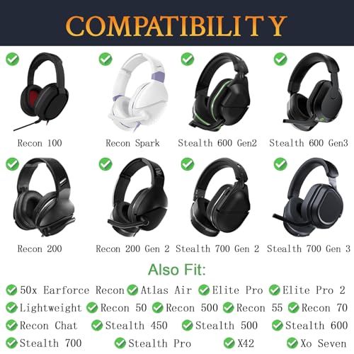 SOULWIT 4Pcs Mic Cover for Turtle Beach Recon/Stealth/Elite Pro Series Headphones, Protective Microphone Foam WindScreen Pop Filter for Turtle Beach X42/XO Seven/Atlas Air/Lightweight - Black