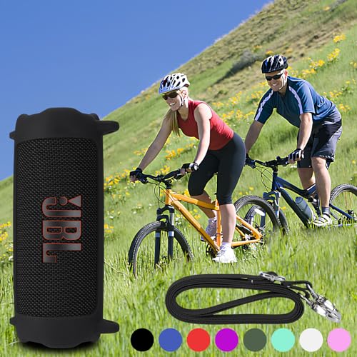 Silicone Cover Compatible with Flip 7 Portable Waterproof and Drop-Proof Speaker (Teal) - color: Teal, size: Flip 7