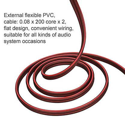 Yuchenfeng Gold-Plated RCA to Bare Wire Speaker Cable - 14AWG OFC Copper Audio Cable for Subwoofers, Amps & Home Theater, Dual PVC Shielded, Zero-Noise(5FT 2PCS) - size: RCA to Bare 5FT 2-PCS