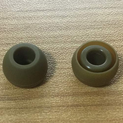 Replacement Silicone Earbuds Ear Tips Eargels Buds Set Compatible with Beats Powerbeats 3 Powerbeats 2 Wireless in-Ear Earphones (4 Pairs/Brown) - color: Brown