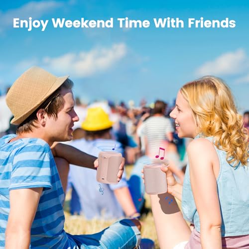 Bluetooth Speaker Wireless,IP67 Waterproof & Dustproof Portable Speaker with Lights,15W Loud Stereo Sound, 2500mAh Battery All Day Playtime, TWS Pairing, BT5.3, Home/Party/Outdoor/Beach (Pink) - color: Pink