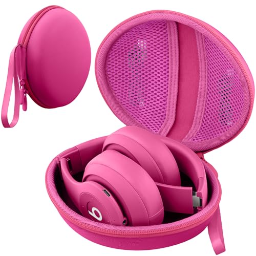 for Beats Studio Pro/Studio3/Solo4/Solo3 Headphones Hard Case, Rose Red - color: Rose Red Case