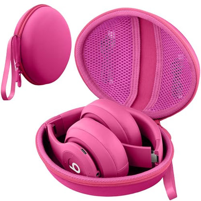 for Beats Studio Pro/Studio3/Solo4/Solo3 Headphones Hard Case, Rose Red - color: Rose Red Case