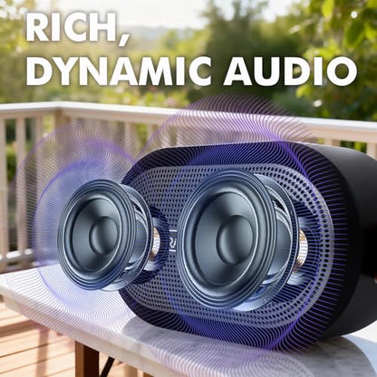 Travel Depot Magnetic Bluetooth Speaker for Golf Cart, Portable Waterproof | Wireless Speaker, Loud Stereo Sound, 18H Battery, IP66 Outdoor Speaker with TWS, Bluetooth 5.3 for Travel, Beach, Hiking - size: 1 Pack