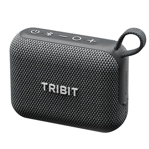Tribit PocketGo Portable Bluetooth Speaker, 7W, IP68 Waterproof, 20H, Black - color: Black