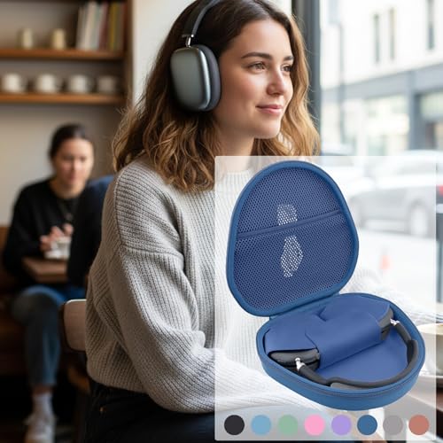 Hard Case for Apple AirPods Max 2/AirPods Max Wireless Headphones - color: Dark Blue Case