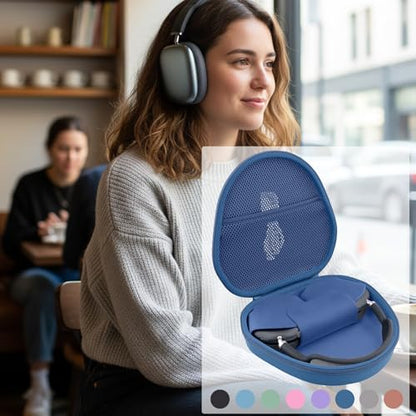 Hard Case for Apple AirPods Max 2/AirPods Max Wireless Headphones - color: Dark Blue Case