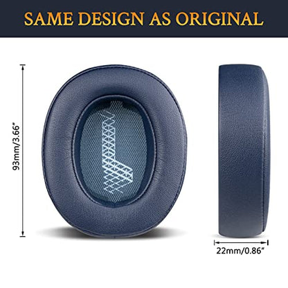 SOULWIT Professional Replacement Ear Pads for JBL Live 500BT/Live 500 BT Around-Ear Wireless Headphone, Earpads Cushions with Softer Protein Leather, Noise Isolation Foam - Navy Blue - color: Navy Blue