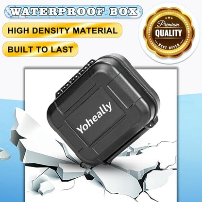 Set High Seal IPV8 Waterproof Hearing Aid Case with Extractable Sponge - color: Case