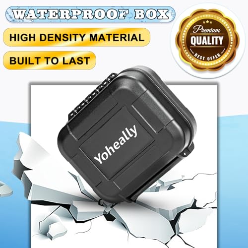 7 Pieces Waterproof Hearing Aid Case with Cleaning Kits, Extractable Sponge - color: Case With Cleaning Kit