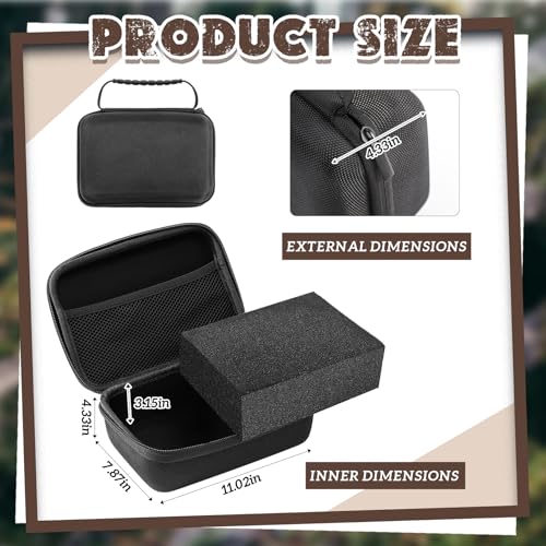 Relaxweex Hard Case with Foam, 11 X 7.8 X 4.3 Inch, Black | EVA Waterproof Shockproof Case, Customizable Foam for Camera Electronics Instruments, Digital Products, with Knife - color: Black, size: 11 x 7.8 x 4.3 inch