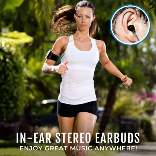 H2O Audio Surge Waterproof Sport In-Ear Headphones (Black/Blue)