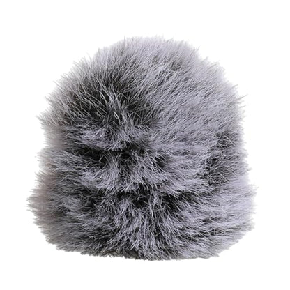 Outdoor VLOG Camera Windproof Noise Reduction Microphone Furry Cover for ZV1 ZV1F ZVE10 ZVE1 Microphone Hair Cover