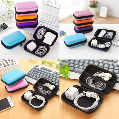 Hard Drive Portable Carrying Case, 5.5 x 4 x 1.4 in Digital Accessories Cable Earphone Storage Organizer USB Flash Drive