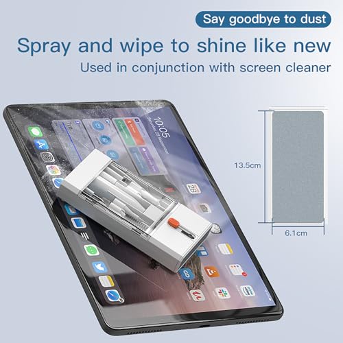 22 in 1 Precision Cleaning Kit – Professional Electronic Cleaning kit Cleaning Tools for Phone, airPods Headset, Keyboards, Cameras, Laptop & More - color: white