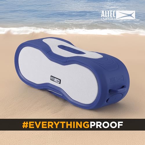 Altec Lansing - Portable Bluetooth Speaker, Waterproof IP67 - color: Periwinkle/White, size: Large
