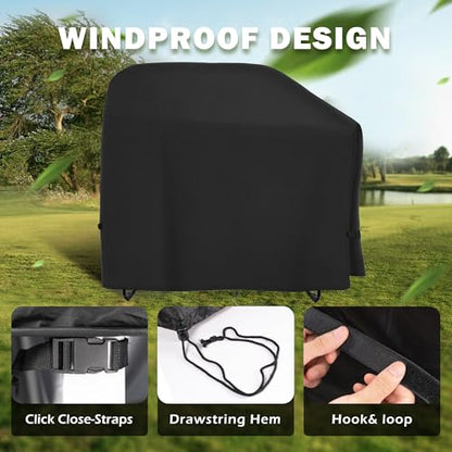 Grill Cover for Traeger Woodridge Pellet Grill TFB86MLH, Outdoor Griddle Cover for Traeger Pellet Smoker Grill, Waterproof BBQ Grill Cover for All Weather - size: 50"L x 27"D x 44"H