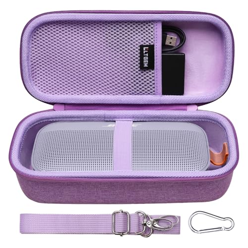 Case for Bose SoundLink Flex 2nd Gen Bluetooth Portable Speaker Purple | Hard Carrying Travel Case for Bose SoundLink Flex 2nd Gen Bluetooth Portable Speaker - color: Purple