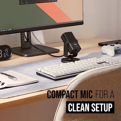 RØDE NT-USB Mini Versatile Studio-quality Condenser USB Microphone with Free Software for Podcasting, Streaming, Gaming, Music Production, Vocal and Instrument Recording,Black | Free Software for Podcasting, Streaming, Gaming, Music Production, Vocal and
