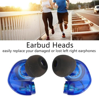 2 Pcs MMCX Interface Replacement Earbud Heads Detachable HiFi Earphone Head with Comfortable Fit for SE215 SE315 SE535(Blue) - color: Blue