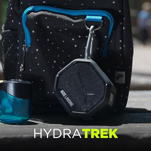 Altec Lansing HYDRATREK Magnetic Bluetooth Speaker, Waterproof IP67, 5W RMS Output, True Wireless Pairing, USB-C Quick Charge, 3.7V 400mAh Battery, Voice Assistant, Perfect for Any Adventure - color: Crimson Red/Black