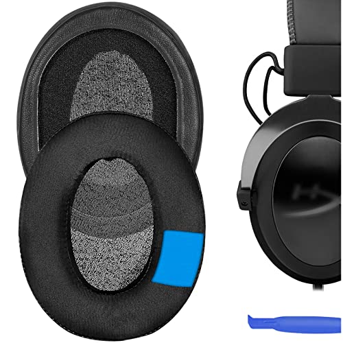 Geekria Sport Extra Thick Cooling Gel Replacement Ear Pads for HyperX Cloud III, Cloud II, Cloud Alpha, Cloud Flight, Cloud Stinger Gaming Headsets, Ear Cushion Repair Parts (Black)
