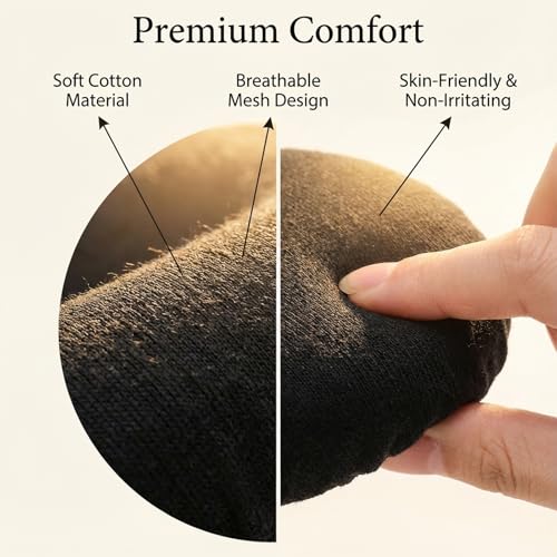 2 Pairs Headphone Covers for Ears, Washable Strechable Headset Earpad Cloth Cover Black Headset Ear Covers Fit 3.5" - 4.3" Ear Pads