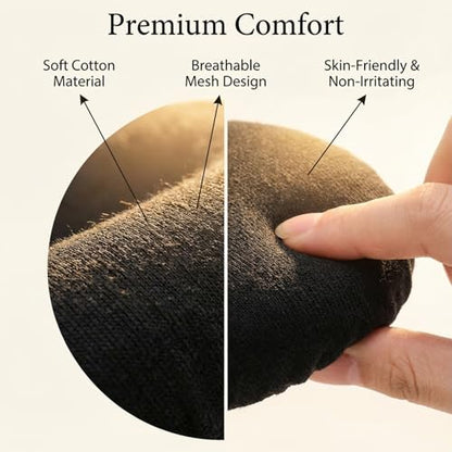 2 Pairs Headphone Covers for Ears, Washable Strechable Headset Earpad Cloth Cover Black Headset Ear Covers Fit 3.5" - 4.3" Ear Pads