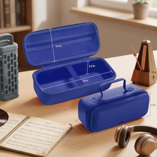 Hard Travel Case Compatible with Turtlebox Ranger Loud Outdoor Portable Bluetooth 5.4 Speaker, Hard Carrying Case with Handle, Shockproof Protective Speaker Storage Bag (Only Case) (blue) - color: blue
