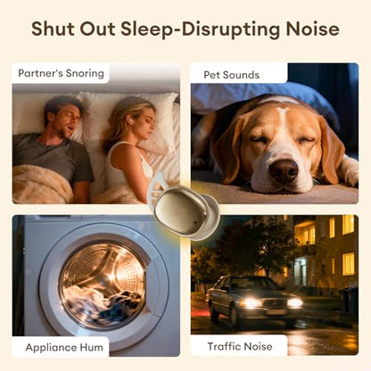 PAXA Sleep Headphones for Side Sleepers, Sleep Invisible Earbuds - color: White