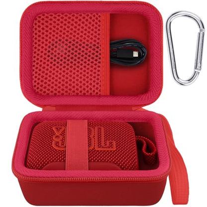 Hard Carrying Case for JBL Go 5 Ultra Portable Speaker, Red - color: Red Case
