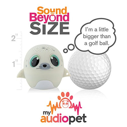 My Audio Pet Mini Bluetooth Animal Wireless Speaker for Kids of All Ages - True Wireless Stereo – Pair with Another TWS Pet for Powerful Rich Room-Filling Sound (SEALebration) - color: SEALebration