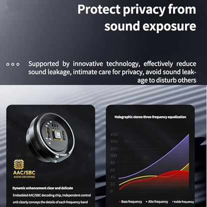 Bluetooth Headset,Open Ear Bluetooth Single Earpiece with Noise Canceling Mic,Wireless Earbud with LED Display, 48Hrs Playtime Hands-Free Earhook Headphone for Office Business Driving Sport(black)