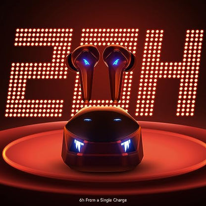 V1 게이밍 이어버드, 2.4Ghz 동글이 있는 15ms 낮은 대기 시간, 3D 스테레오 사운드, 블루투스 5.4, IPX4 무선 이어버드, PC, PS5, PS4, 스위치, VR용 노이즈 캔슬링 마이크 포함
