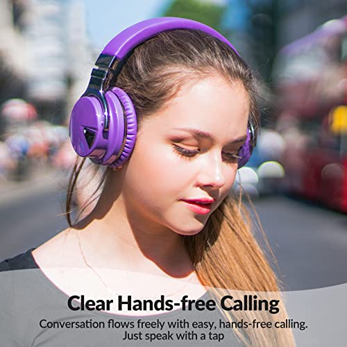 Million Sold 10 Years Classic E7 Active Noise Cancelling Headphones with Upgraded Noise Cancellation, Bluetooth Headphones Wireless with HD Sound Vivid Deep Bass, for Home Office Travel Gift Pcs - color: Purple, style: E7 Wireless Active Noise Cancelling