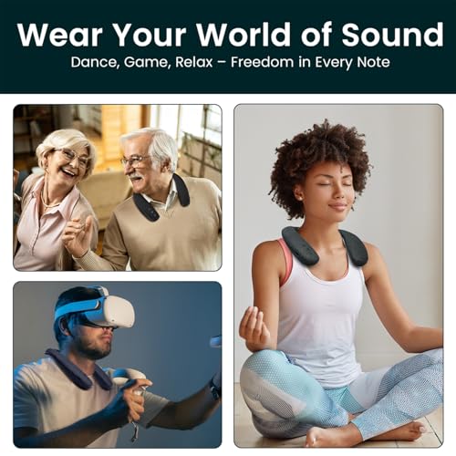 BA210 v2 Auracast Bluetooth Transmitter & JY538 Neckband Speaker | Pre-Paired for TV & Instant Setup | Bluetooth 5.3 & aptX Low Latency | Optical/3.5mm/RCA Inputs | 50H Neckband Playtime