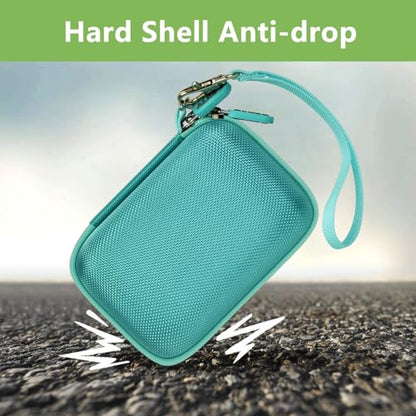 Speaker Case for JBL Go 5/4/3, Case Only | Hard Case, Mesh Pocket for Charging Cable, Compact Travel Carry, Speaker Not Included, Mint - color: Mint
