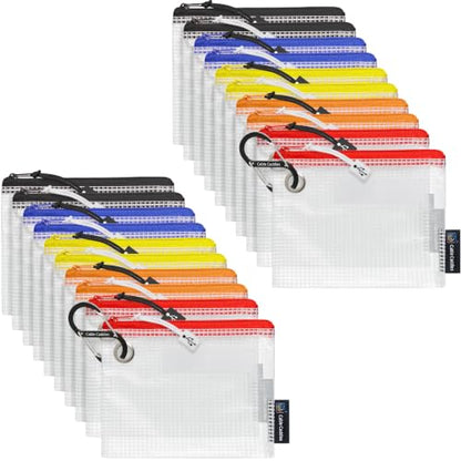 USB Cable Organizer Pouches, Color Coded Travel Cable Management Bags, 10 Pack