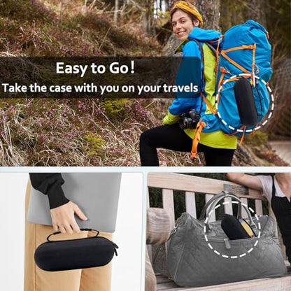 Hard Carrying Case for Beats Pill 2024 Bluetooth Speaker,Shockproof Protective Travel Case with Foam Padding and Mesh Pocket for New Beats Pill Accessories,Black