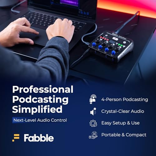 Zoom PodTrak P4next Portable Multitrack Podcast Recorder Bundle with Microphones, Headphones, Windscreens, Desktop Mic Stand, XLR Cables, Charger, and 64GB Card