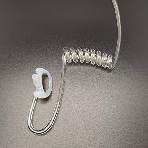 Replacement Anti-Slip Earmold for Two-Way Radio Acoustic Tube Earpiece | 2 Pairs Medium Earmold Stabilizer Inserts, Fits Air Acoustic Coil Tube, Two-Way Radio & Surveillance Earpieces - size: Medium