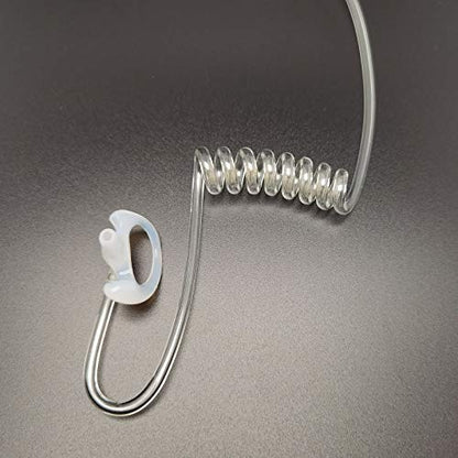 Replacement Anti-Slip Earmold for Two-Way Radio Acoustic Tube Earpiece | 2 Pairs Medium Earmold Stabilizer Inserts, Fits Air Acoustic Coil Tube, Two-Way Radio & Surveillance Earpieces - size: Medium