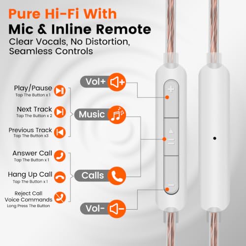 2DD+1BA HiFi IEM with 3.5mm+USB C,Wired Gaming Earbuds,in Ear Monitor Headphones,Noise Isolating,Deep Bass/Rich Mids/Clear Highs Earphone for Apple iPhone/IPad/Mac/PC/Laptop/Xbox/PS5/Switch(with Mic) - color: Light Black-1