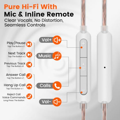2DD+1BA HiFi IEM with 3.5mm+USB C,Wired Gaming Earbuds,in Ear Monitor Headphones,Noise Isolating,Deep Bass/Rich Mids/Clear Highs Earphone for Apple iPhone/IPad/Mac/PC/Laptop/Xbox/PS5/Switch(with Mic) - color: Light Black-1